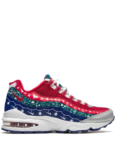 Nike Kids' Air Max 95 "christmas Sweater" Sneakers In Red