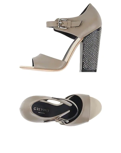 Greymer Sandals In Dove Grey