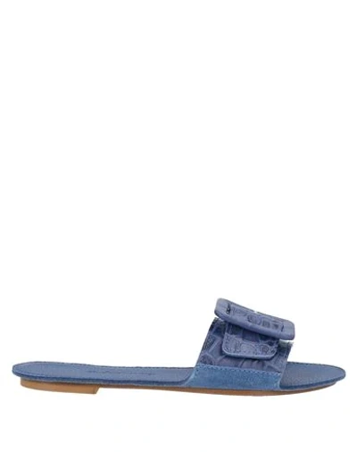 Definery Sandals In Blue