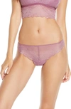 Madewell Lace Tanga In Warm Violet