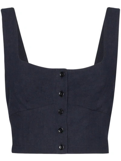 Araks Tilly Cropped Top In Blue