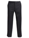 Canali Regular-fit Wool Pants In Black