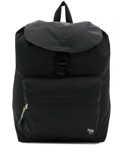Ps By Paul Smith Zebra Logo Backpack In Black