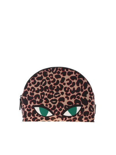 Lulu Guinness Clutch Wild Cat In Animal Print