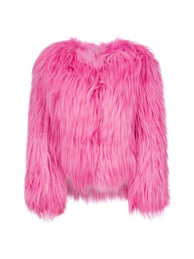 Prada Fluffy Jacket In Pink