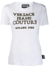Versace Jeans Couture Logo Print Cotton T-shirt In White