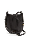 Isabel Marant Okaya Mini Leather Cross-body Bag In Black