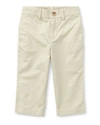 Ralph Lauren Babies' Suffield Straight-leg Cotton Pants In Beige