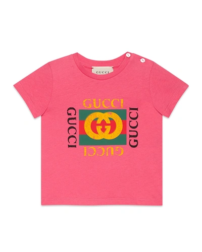 Gucci Short-sleeve Vintage Logo T-shirt In Multi