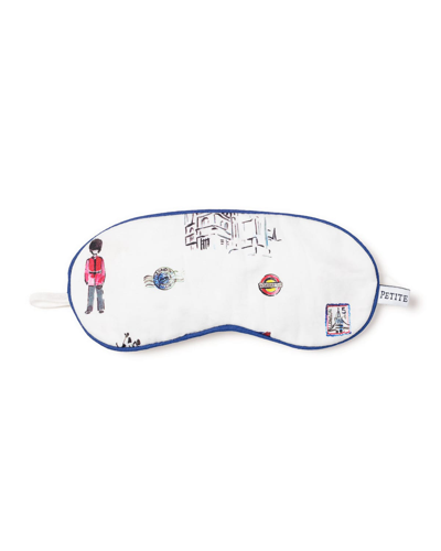 Petite Plume Kids' Floral Eye Mask In White/red