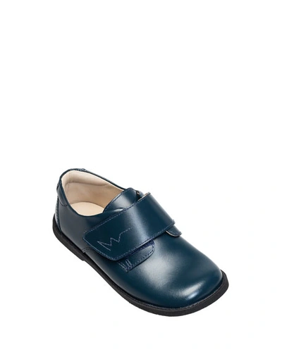 Elephantito Scholar Boy Leather Loafers, Toddler/kids In Navy