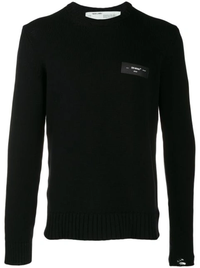 Off-white Box Logo Sweater In Black