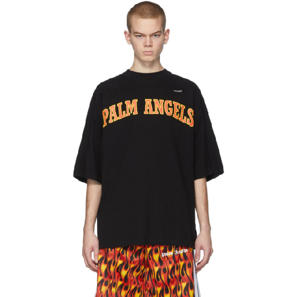 palm angels orange t shirt