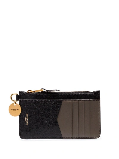 Givenchy Gv3 Leather Card Holder In 黑色