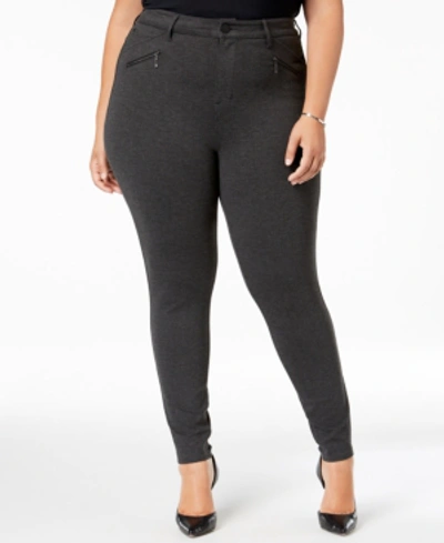 Seven7 Jeans Jeans Trendy Plus Size High-rise Jeggings In Heather Gray