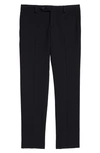 Tallia Kids' Solid Wool Blend Flat Front Trousers In Navy