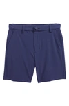 Vineyard Vines Kids' Double Dye Performance Breaker Shorts In Deep Cobalt