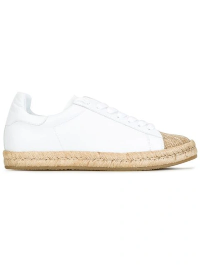 Alexander Wang Woman Leather Espadrilles Sneakers White
