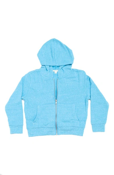 Threads 4 Thought Kids' Zip Hoodie In Aqua Blue