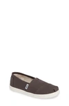 Toms Kids' 2.0 Classic Alpargata Slip-on In Ash Canvas