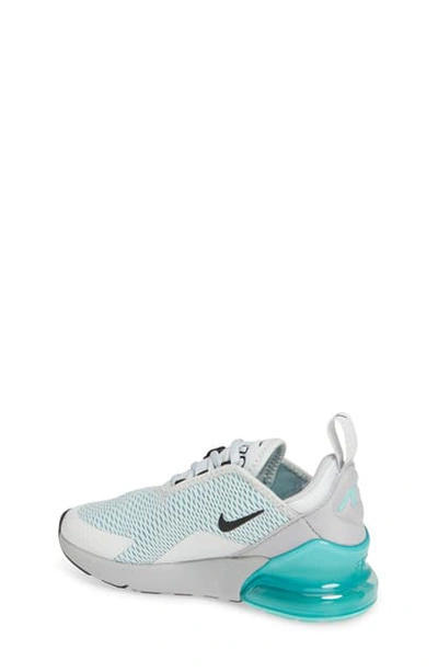 Nike Kids' Air Max 270 Sneaker In Pure Platinum/black-wolf Grey