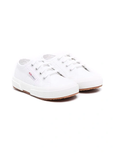 Superga Kids' Lace-up Low-top Sneakers In White