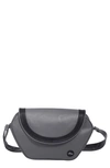 Mima Babies' Trendy Faux Leather Diaper Bag In Cool Grey