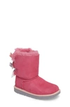 Ugg Bailey Bow Ii Sheepskin Boot, Kid Sizes 13t-6y In Pink/ Blue Suede