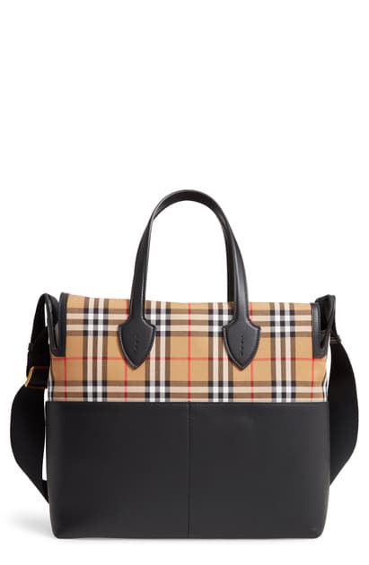 diaper tote burberry diaper bag