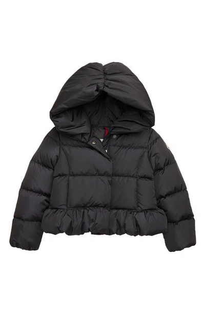Moncler Kids' Cayolle Water Resistant Down Quilted Puffer Jacket In Charcoal