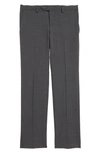 Tallia Kids' Solid Wool Blend Flat Front Trousers In Grey