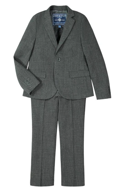 Andy & Evan Kids' Baby's & Little Boy's 2-piece Check Blazer & Trouser Set In Grey
