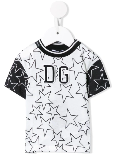 Dolce & Gabbana Baby Printed Cotton T-shirt In White
