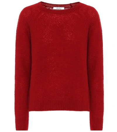 Max Mara Ciad Cashmere And Silk Sweater In Red