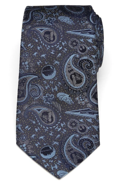 Cufflinks, Inc Vader Paisley Blue And Tie In Grey