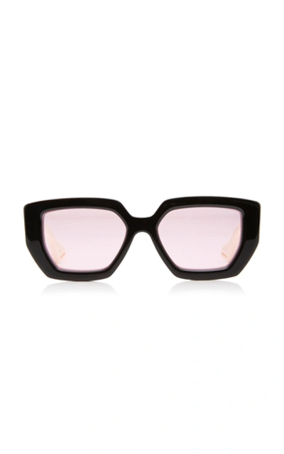 Gucci Oversized Square-frame Acetate Sunglasses In Pink