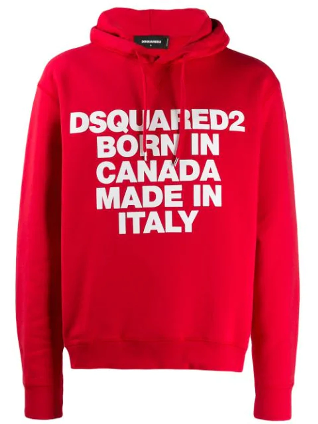 Dsquared2 Born In Canada Made In Italy Hoodie In Red | ModeSens