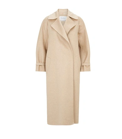 Max Mara Agar 2-in-1 Double Face Camel Hair & Cashmere Trench Coat