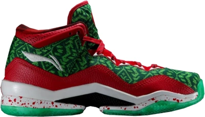 Pre-owned Li-ning  Way Of Wade 3 Christmas In Green/red-white