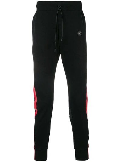 Philipp Plein Side Stripe Detail Trousers In Black