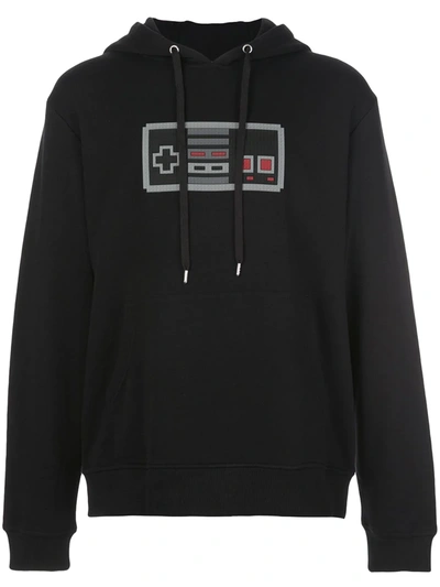 Mostly Heard Rarely Seen 8-bit Gadget Printed Hooded Sweatshirt In Black