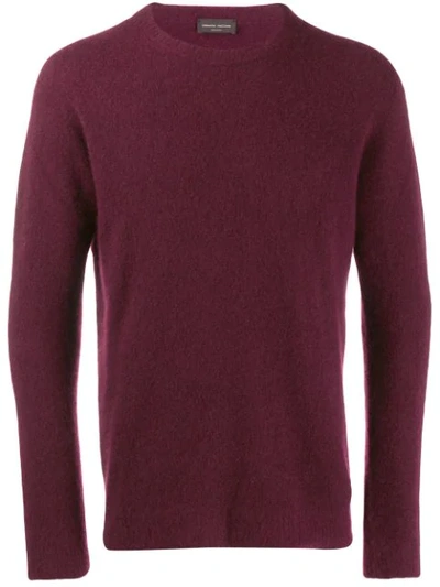 Roberto Collina Slim-fit Knit Sweater In Red