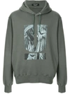 Undercover Illustration Print Hoodie In Green