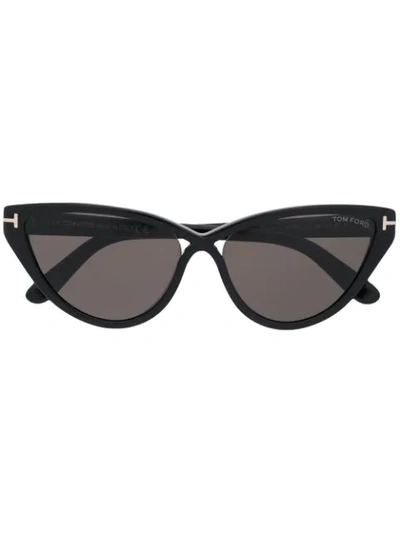 Tom Ford Cat Eye Sunglasses In Black