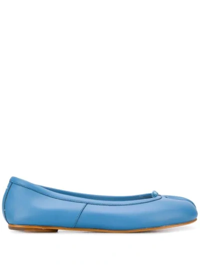 Maison Margiela Tabi Ballerina Shoes In Blue