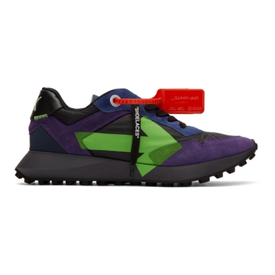 Off-white Everyday Low-top Panelled Sneakers In Violet/grey