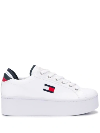 Tommy Jeans Flatform Detail Trainers In White