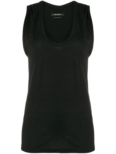 Isabel Marant Scoop Neck Vest In Black