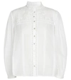Loveshackfancy Ronda Floral-embroidery Blouse In White