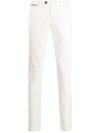 Eleventy Straight-leg Low-rise Jeans In White